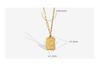 Titanium Steel Gold-Plated Butterfly Pendant Necklace with Retro European and American Design