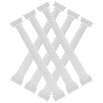  6 Pcs Classical Roman Decor Column Decoration Pillar Decorations Columns Pillars Craft Plastic