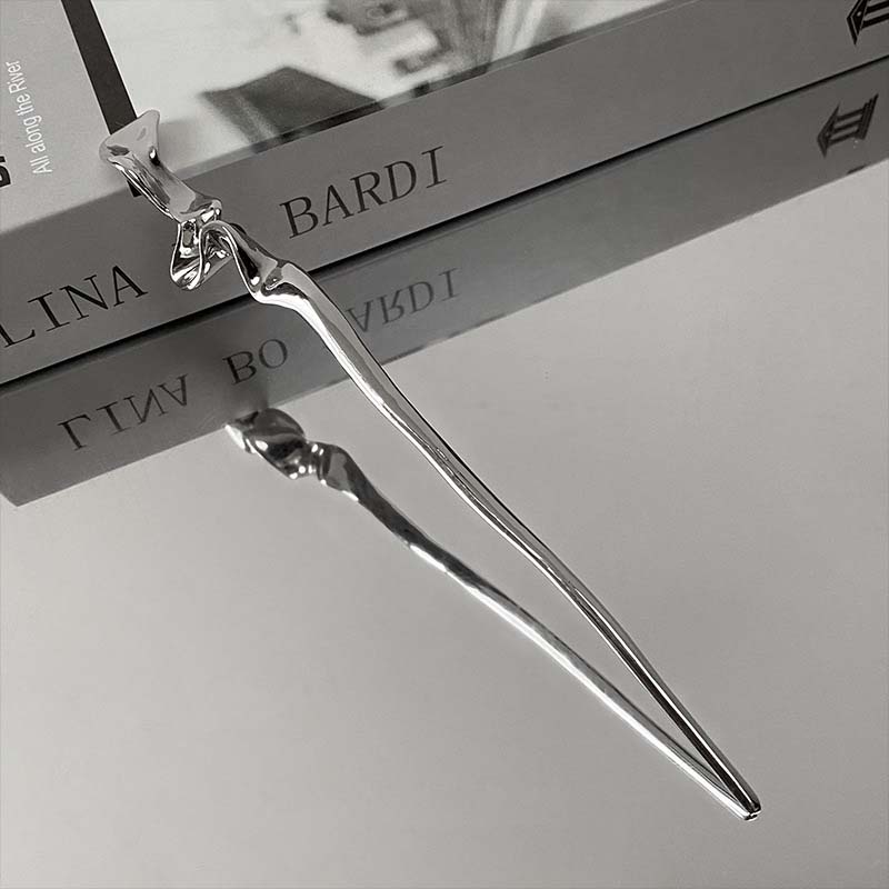 Vintage Rózsavirág Hajpálcikák Nőknek Egyszerű Fém Kard Kígyó DIY Chopstick Hajtűk Frizura Kialakító Eszközök Kiegészítők