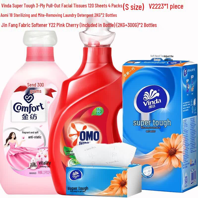 Vinda Facial Tissue & Laundry Care Bundle