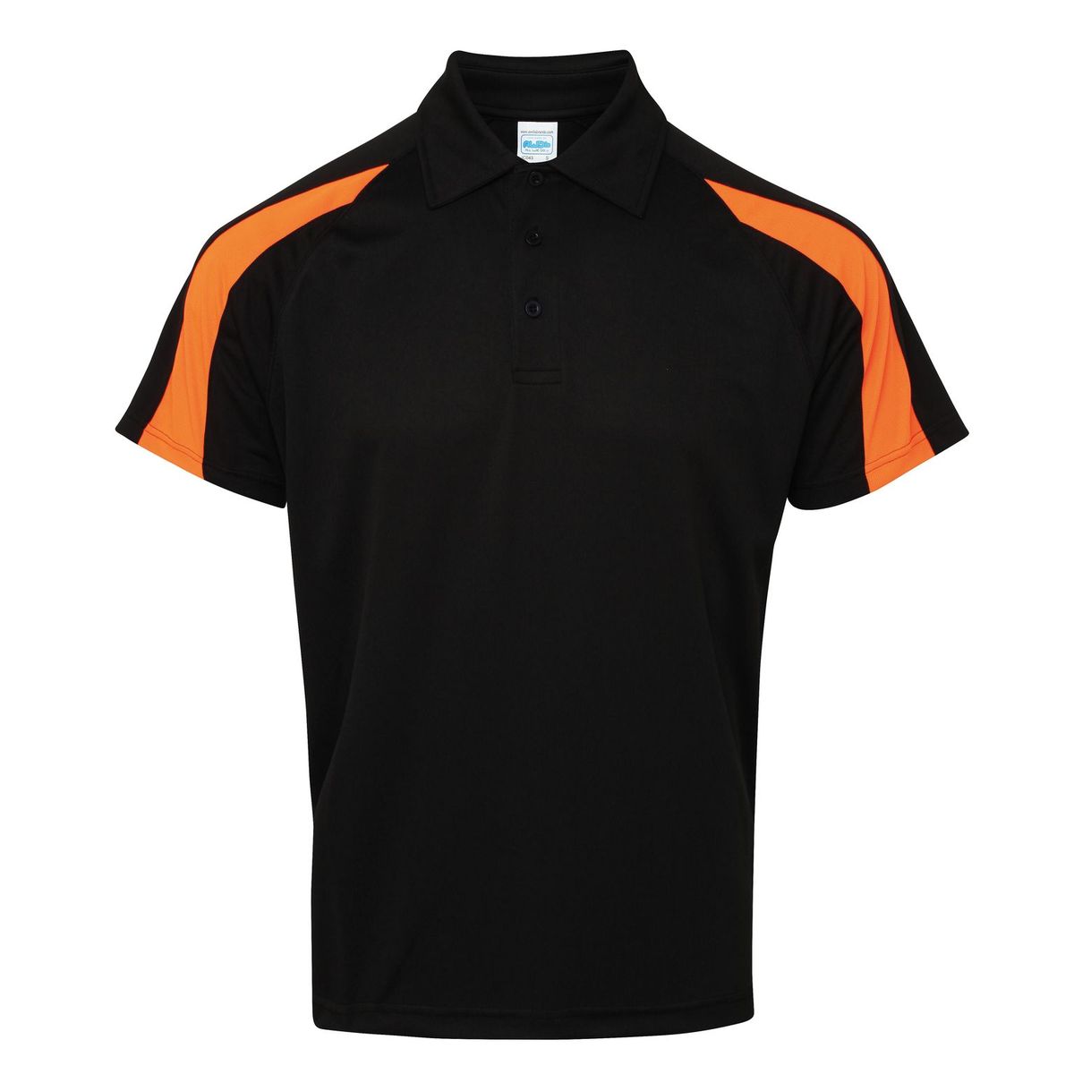 Awdis Just Cool Mens Short Sleeve Contrast Panel Polo Shirt L