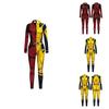 Marvel Deadpool And Wolverine Cosplay Jumpsuit With 3d Digital Print For Halloween Anime Role Play