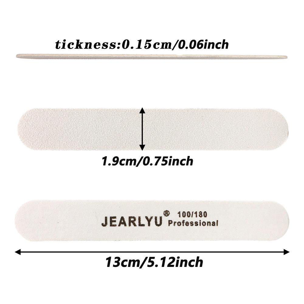 Oboustranný pilník na nehty Bílý písek pro hladké tvarování