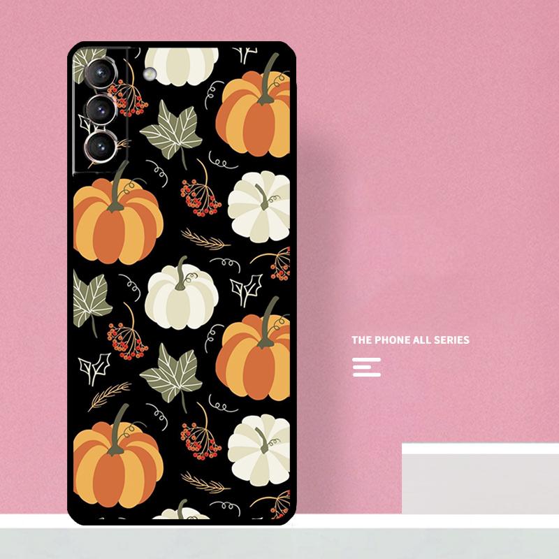 Autumn Leaves Fall Pumpkin Halloween Case For Samsung Galaxy S20 FE S21 S22 S23 Ultra S8 S9 S10 Note 10 Plus 20 Ultra Cover