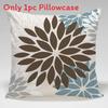 Geometric Color Flower Pillow Cover Polyester Fabric Modern Decor For Living Room