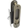 6.8" Privacy Pocket Door Lock Hardware Invisible Recessed Handle Latch with Keys Pocket Sliding Door Lock,Bronze