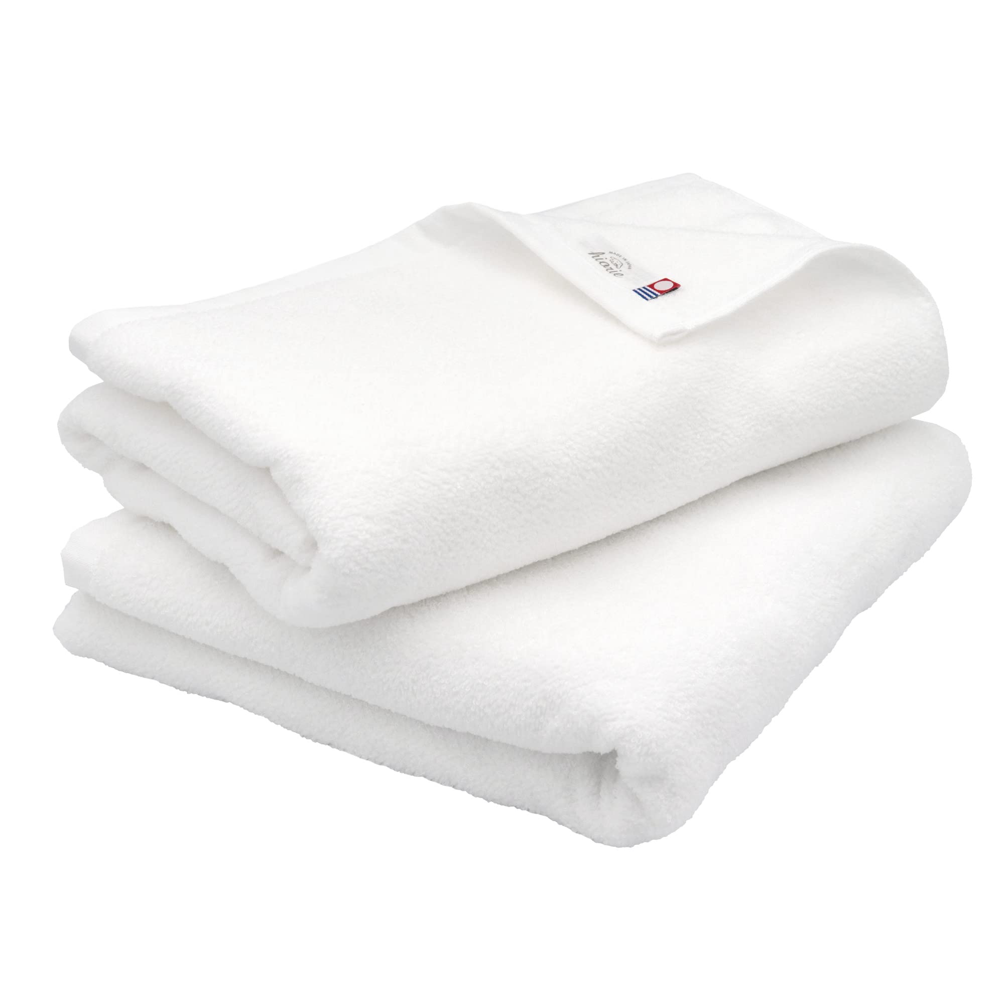 

Imabari Certified Bath hiorie Soft Shirred Set of Made in Velvet 60 x 110 cm Towels, Towels, 2, Off-White, Japan, 100% Cotton, Absorbent, Attachment,
