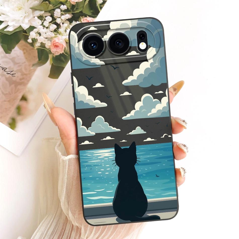 For Honor 500 5G 2026 Cute Cat Flower Cartoon Phone Case For Honor 500 MEY-AN00 Shockproof Soft Silicone Covers Bumpers
