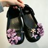 Bowknot High-End Ballet Shoe Flower Buckle - Detachable Mary Jane Accessory
