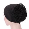Women Lady Solid Color Head Scarf Flower Hat Cap Cotton Bandana Headwrap