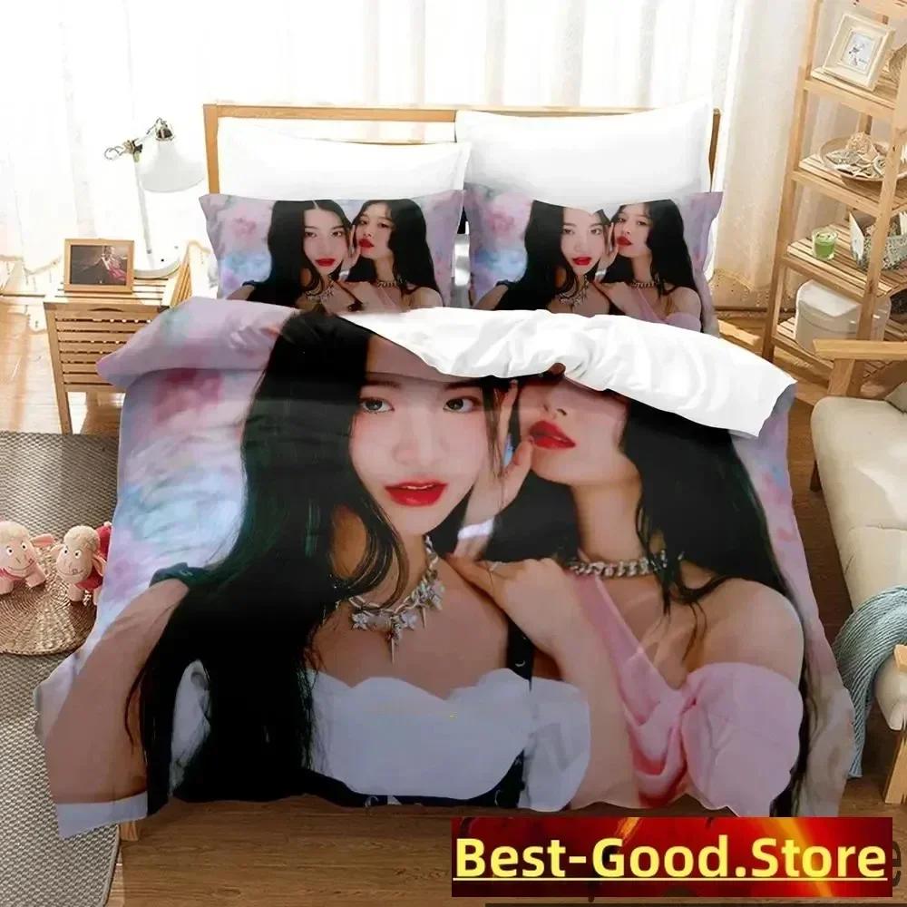 KPOP FIFTY FIFTY Merch Cupid Album Bedding Set Duvet Cover Sheet Printed Pillowcase Bed Full Queen King Size Comforter Bedroom