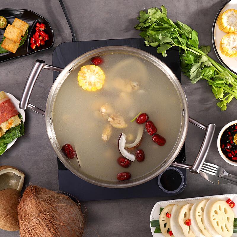 Yoshida Sho Hammered Stainless Steel Divided Hot Pot (Antique Bronze, 28cm)