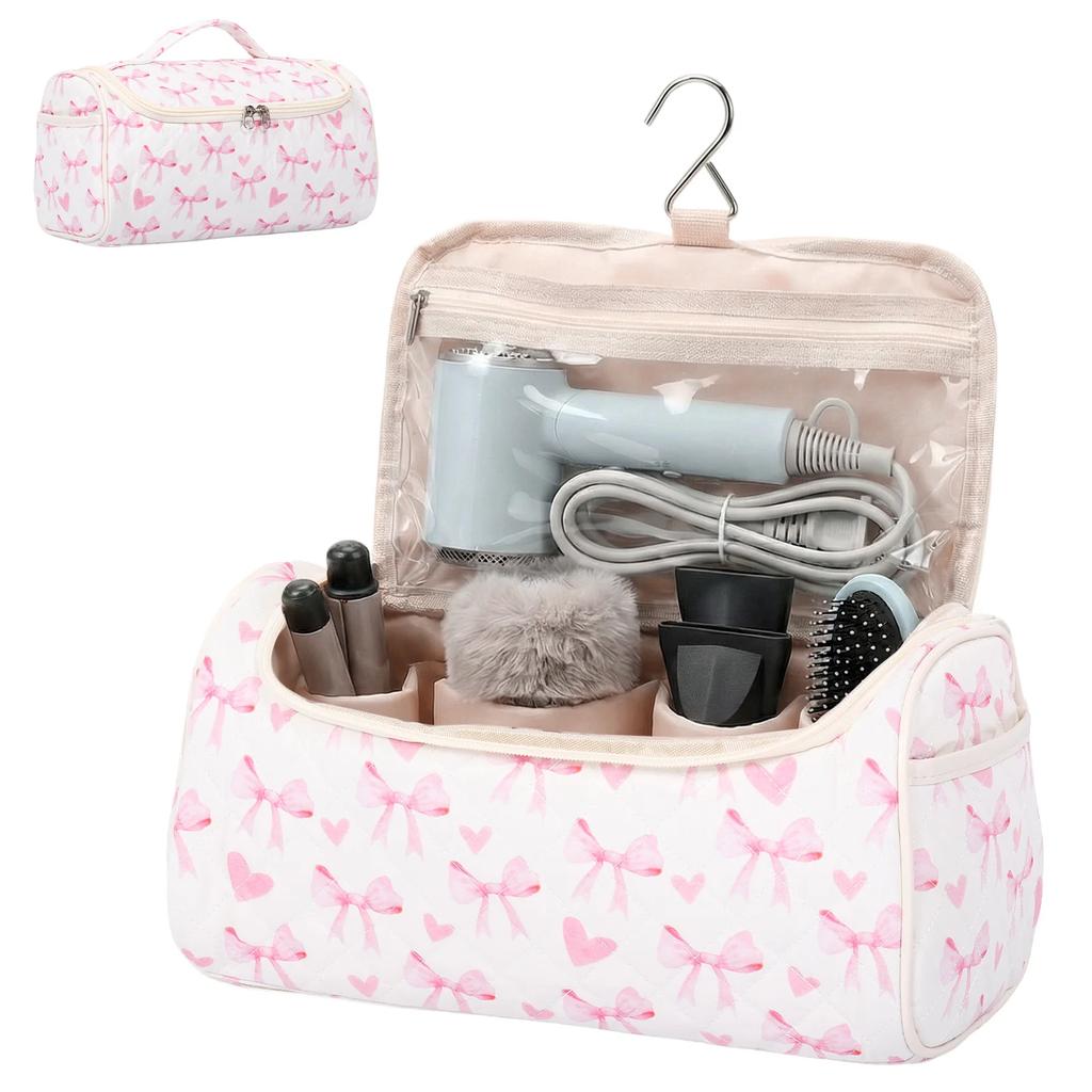 Portable Hair Dryer Storage Bag Dustproof Travel Case Multi-Pocket Dustproof Curling iron Organizer Pouch