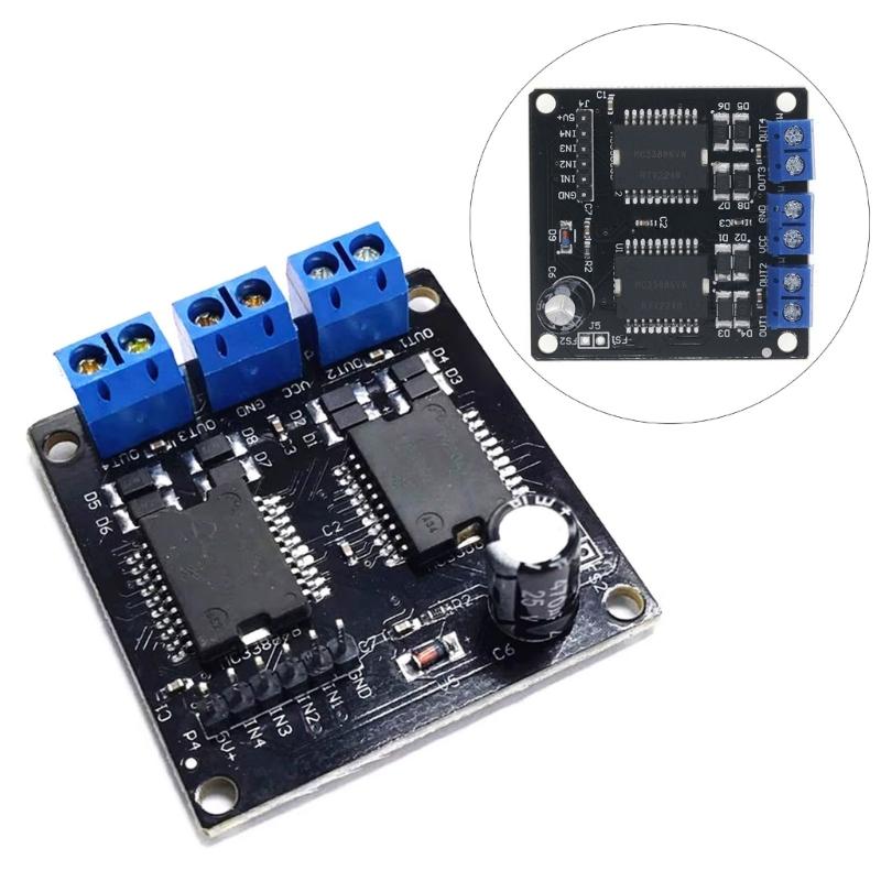 MC33886 4-Wege-Ausgang Roboterauto 6,5-24V Motor Schrittmotor Treiber Motor Ventile Modulplatine Motor Treiber Modul für Robotik