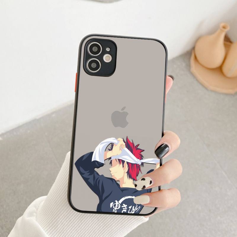 Soma Yukihira Food Wars Shokugeki no Soma Anime Phone Case for iPhone X XR XS 7 8 Plus 11 12 pro MAX Matte Shockproof shell