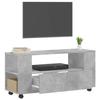 VidaXL Meuble TV gris béton 102x34,5x43 cm bois d'ingénierie 833746