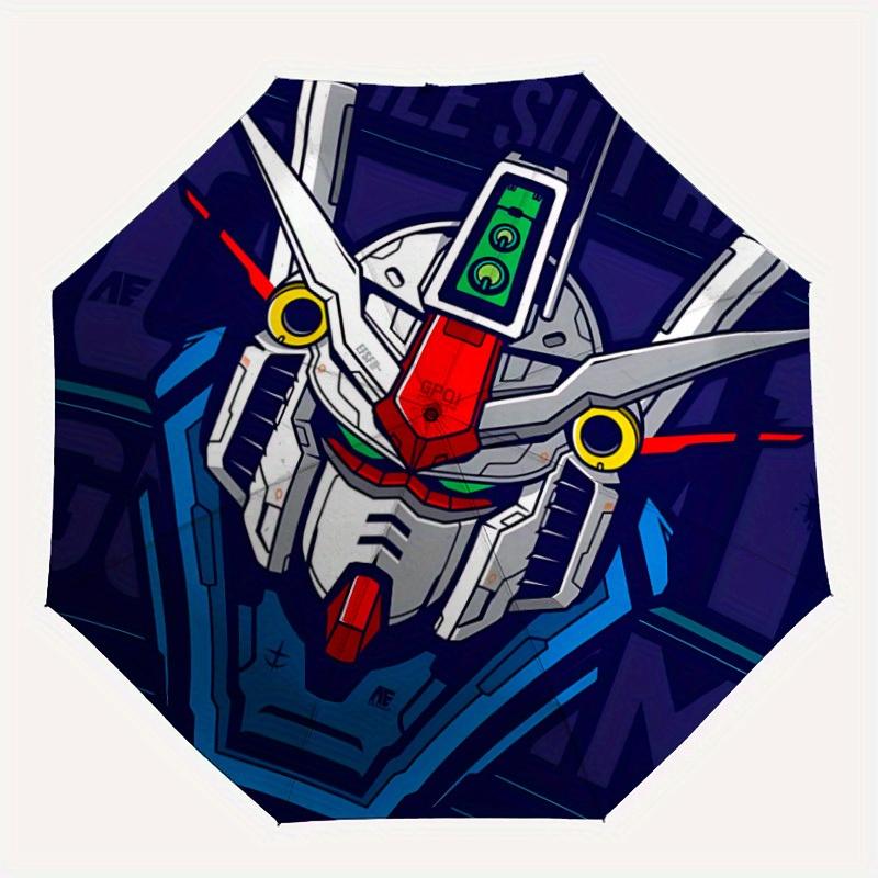 

1pc Gundam Mecha Automatic Open/close Umbrella, Heavy-Duty Iron Frame, Folding Portable Design, Travel, Everyday Use163
