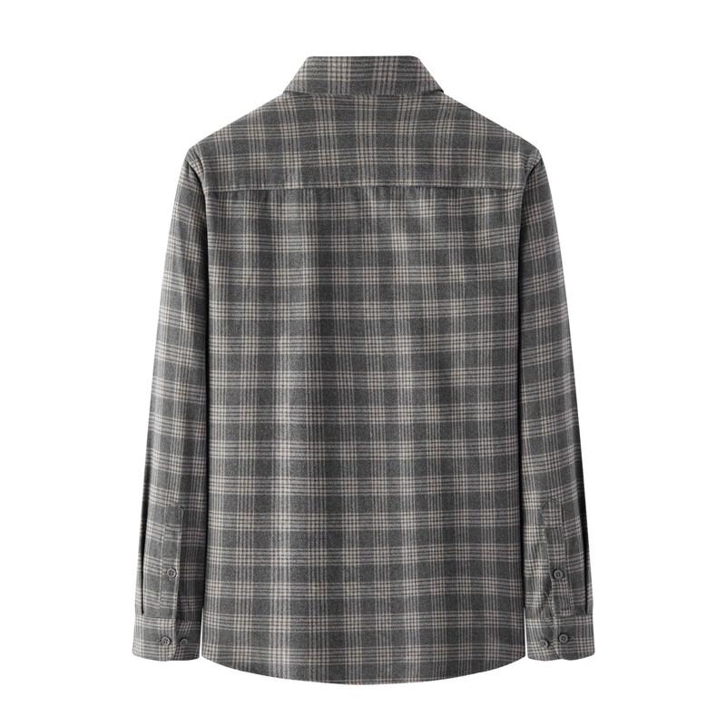 Cămașă de flanelă în carouri 100% bumbac pentru bărbați FIRS