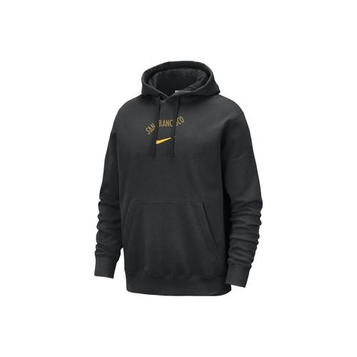 Nike Men s Black Hoodie with Logo on Chest Long Sleeve Casual Sweatshirt S чёрный
