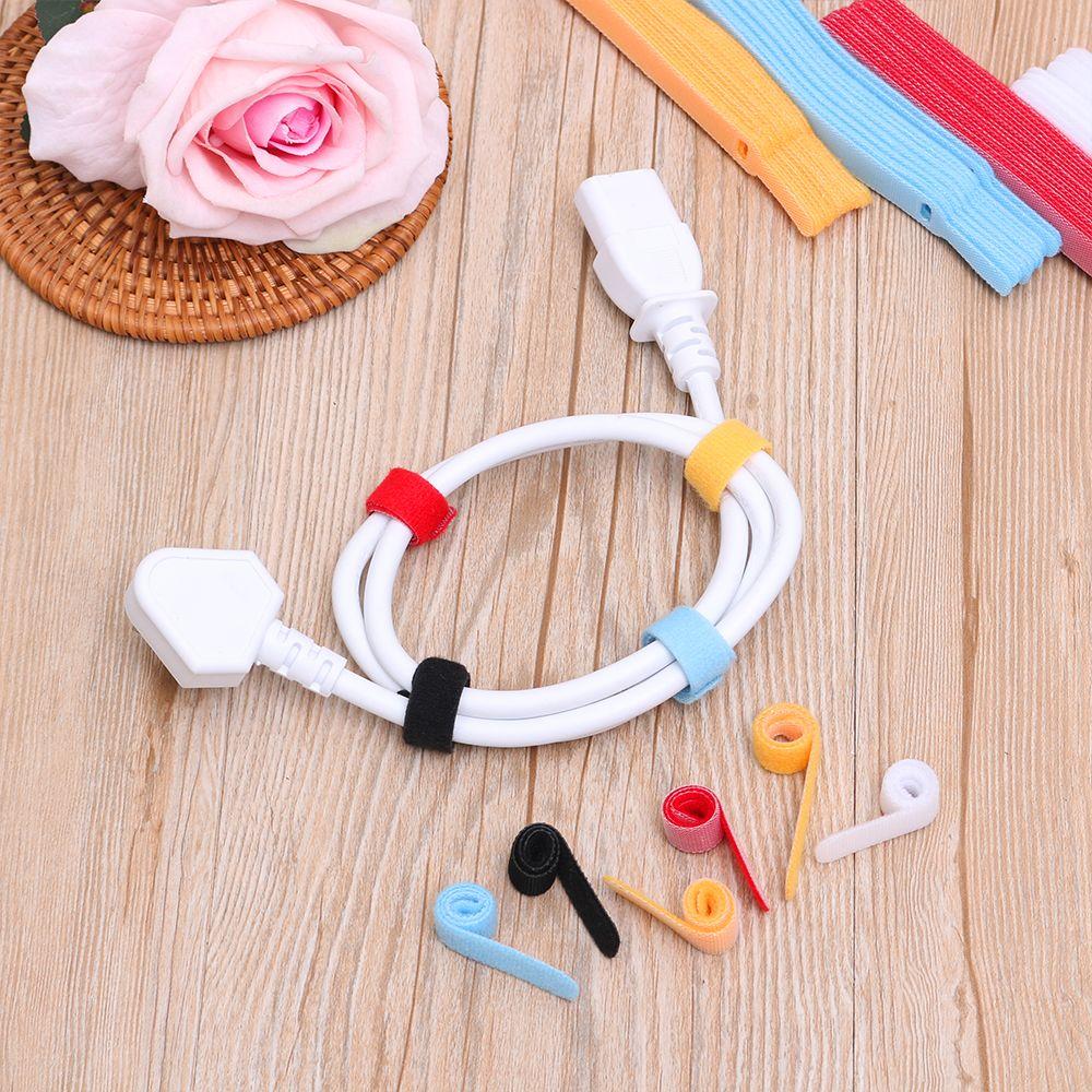 20pcs Convenient Fastening  Reusable Ties Management Nylon Cable Organizer Wire Protector