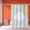 1 Piece Nebula Pattern Shower Curtain Thick Waterproof Polyester Shower Curtain With Hooks Bathroom Decorative Shower Curtain