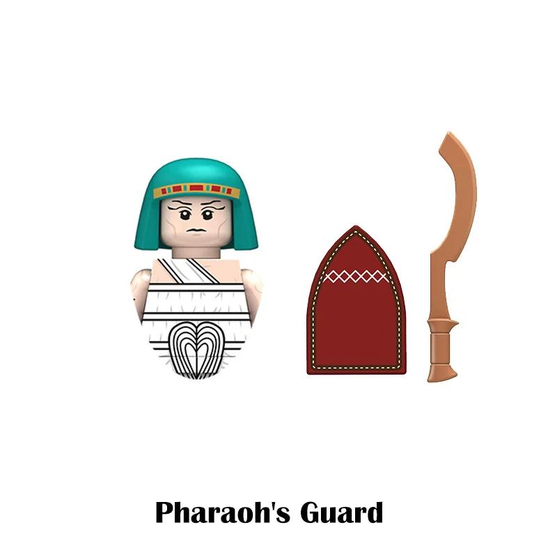 Kids Toys Ancient Egyptian Soldiers Tribal Warriors Cartoon Figures Model Building Blocks Childrens Birthday Gifts