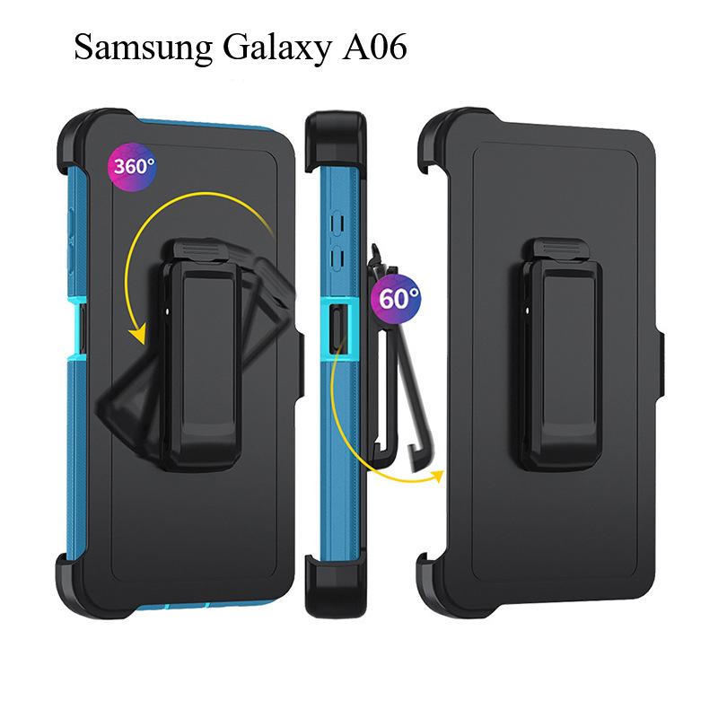 Rugged Magnetic Case for Samsung Galaxy A06 | 360° Rotatable Stand + Anti-Slip TPU+PC | Shockproof Galaxy Cover