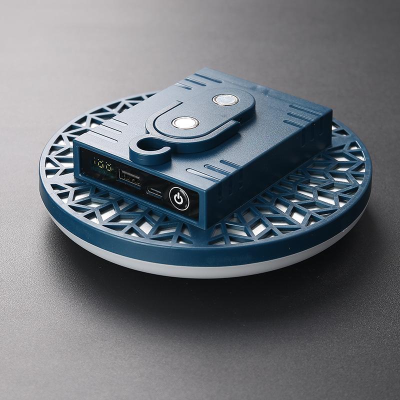 

Магнитный походный фонарь 20 часов работы, перезаряжаемый от USB, со встроенным аккумулятором, мощный свет для улицы, экстренных случаев, ночной ярмарки 100W-20H синий