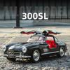 1:32 300sl 500k Alloy Model Toys Diecast Car Doors Opened With Sound Light Pull Back Miniature Vintage Cars Boy's Birthday Gifts