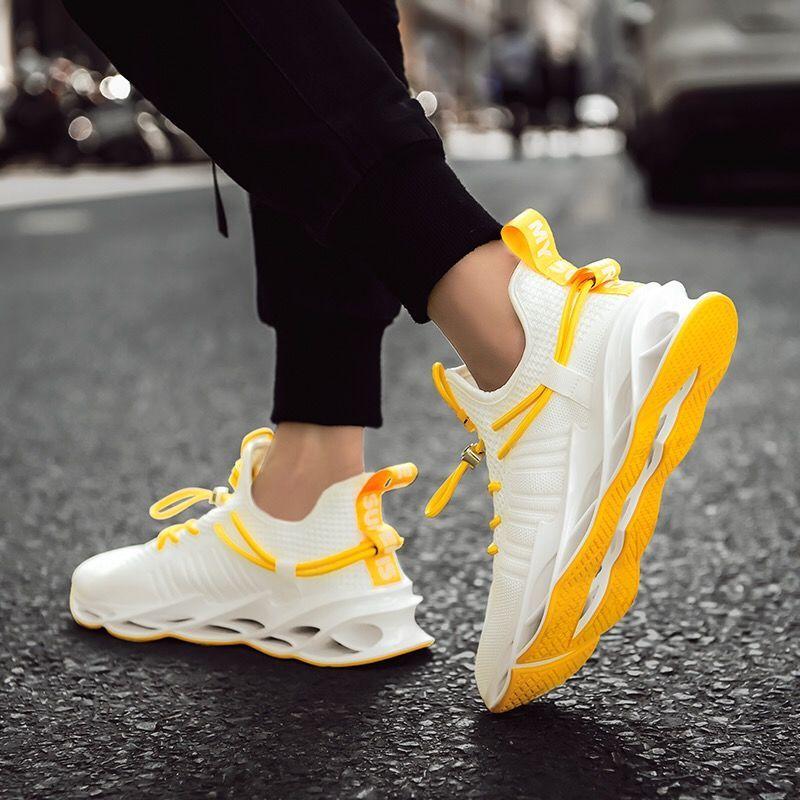 Stylish Thick Platform Mesh Upper Male Sports Shoes Breathable Running Men's Casual Sneakers Original Fashion Shoe In Promotion