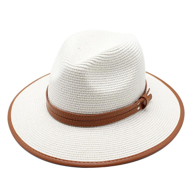 British Top Hat Women'S Small Fragrant Style Casual British Hat Jazz Cowboy Hat Sun Hat Women'S Sun Protection Straw Hat