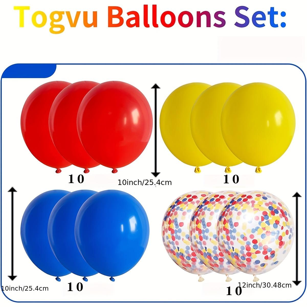 

40 шт. красный, желтый и синий воздушный шар, комбинация для дня рождения, украшения интерьера, украшения комнаты, украшения для вечеринки