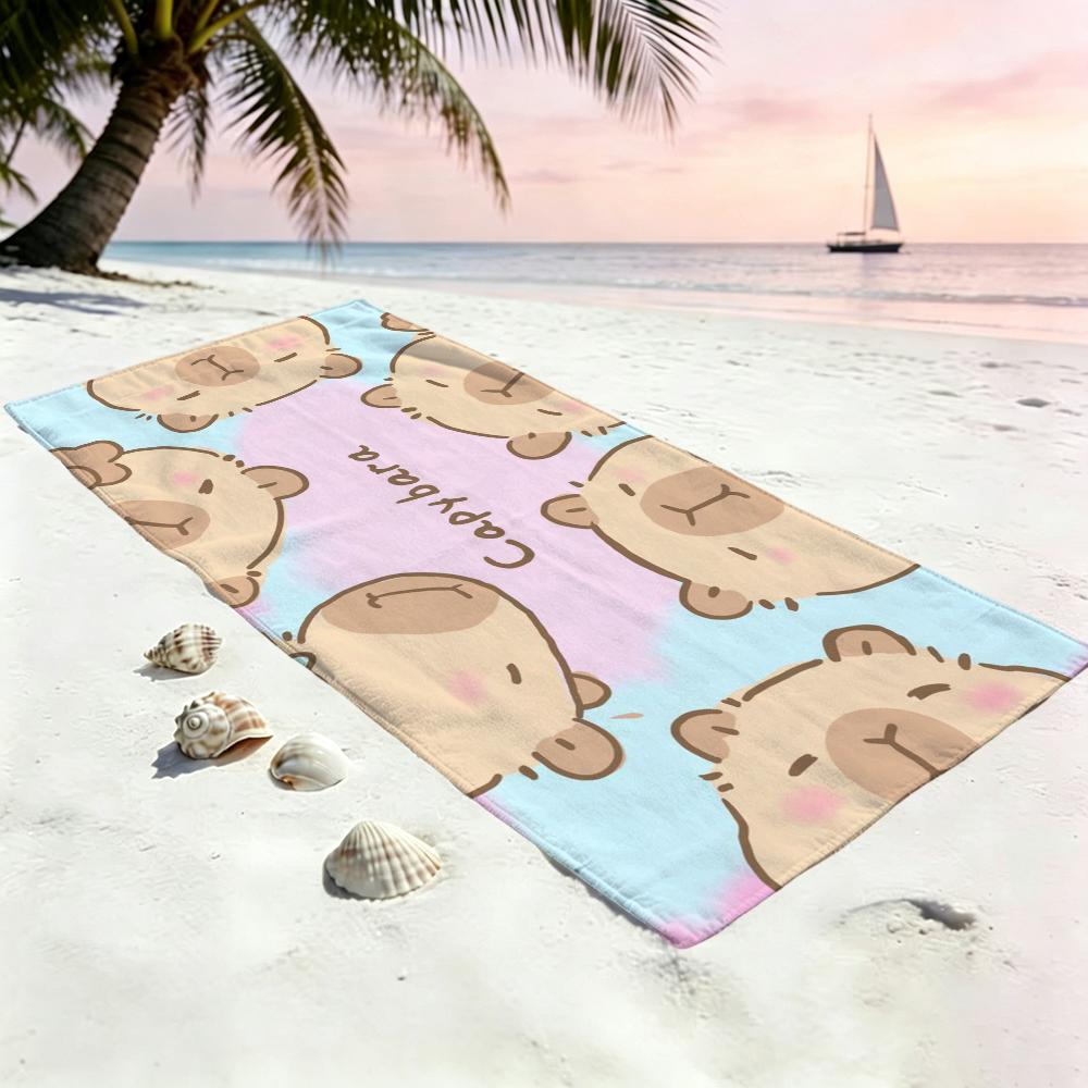 Carpincho CUTE CARTOON Towel Beach Quick Dry Soft Pool Towels Gift for Travel Gym Shower Camping Sports