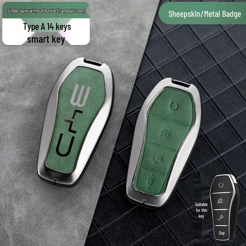 Compatible Key Case for BYD: Qin Plus DMi, Dolphin, Song Plus, Han EV, Yuan Pro, Tang, and E2 Models