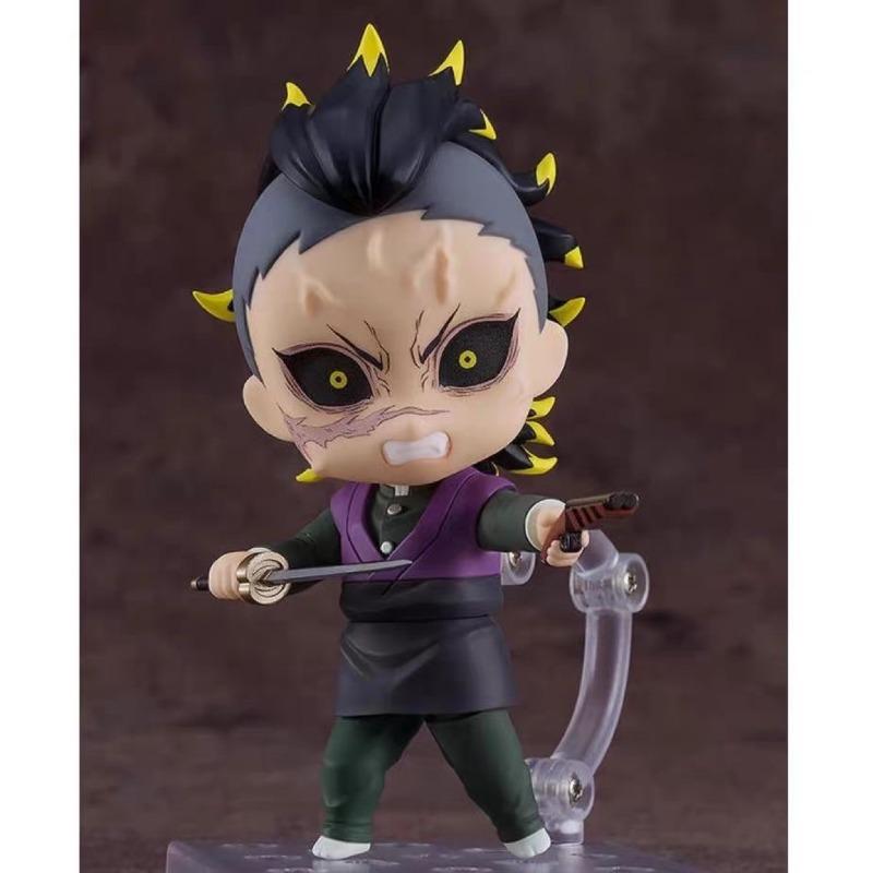 10cm Demon Slayer #2505 Shinazugawa Genya Q Action Figure | Movable Face-Swap Collectible