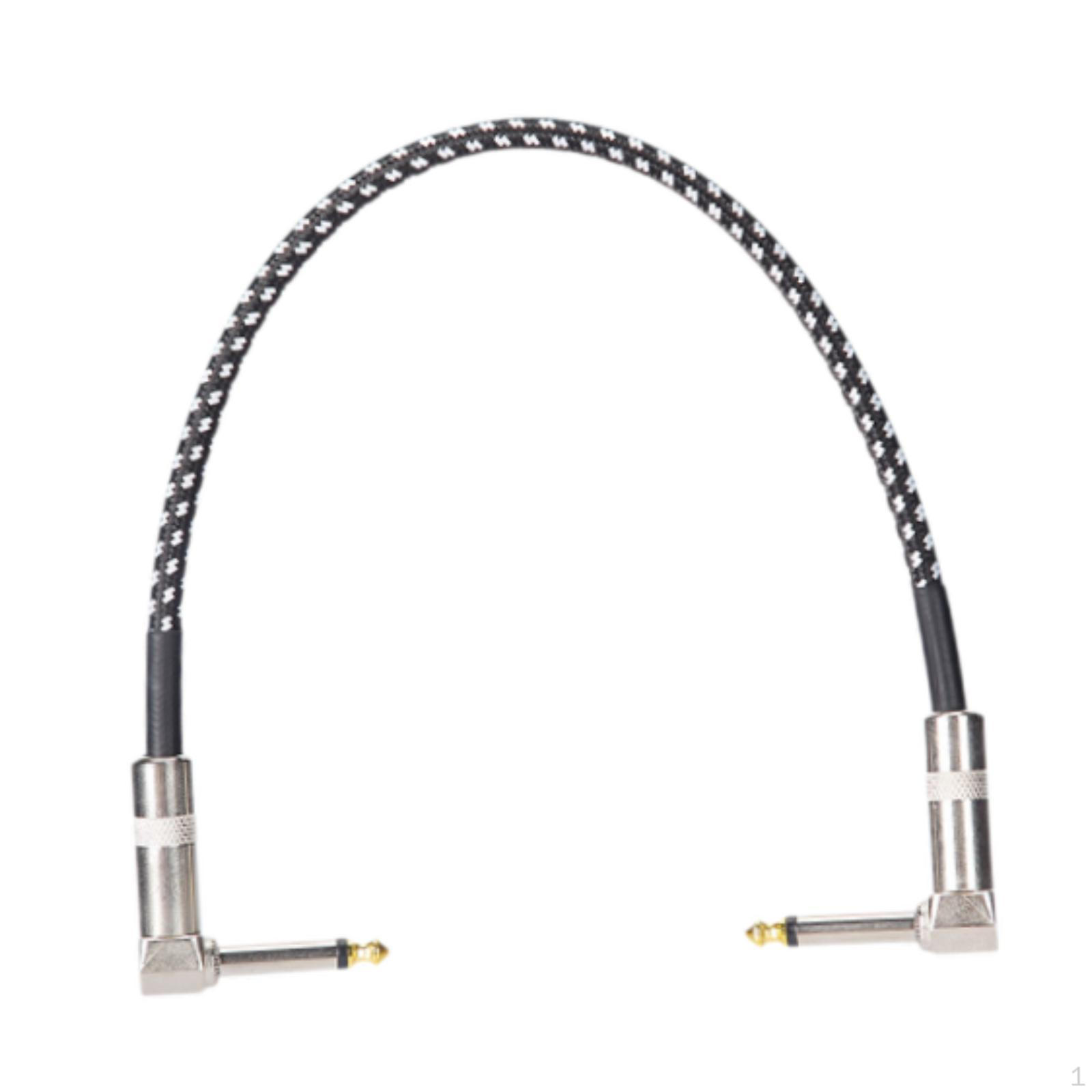 

Guitar Cable,Right Angle,Stable,Lightweight,Replacement for Effects Pedal Braided