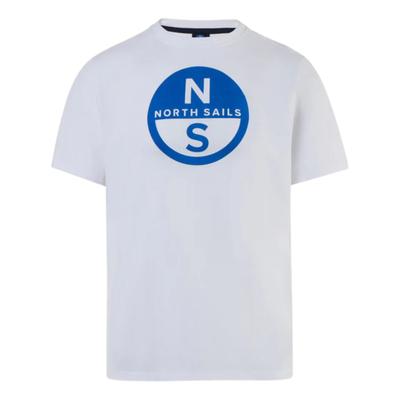 North Sails 692972 Weißes Baumwoll-T-Shirt - Unisex-T-Shirt