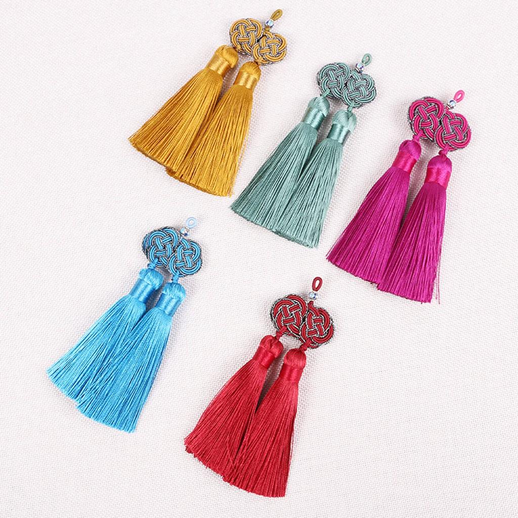TARATI Fringe 2 DIY Ceremony Hair Chinese Hair Tassel Tassel Obi Kanzashi Hair Japanese Hair 2 Pieces Tassel, 2-Knot Set, Pieces, Accessories,