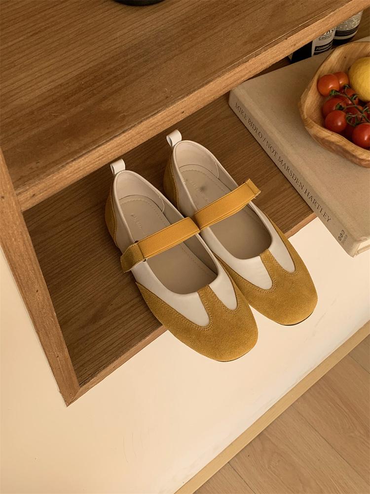 

Fashion IPPEUM Red Mary Janes Shoes Women Daily Cute Ballet Flats For Girls Ballerina Sneakers Shoes 225 жёлтый