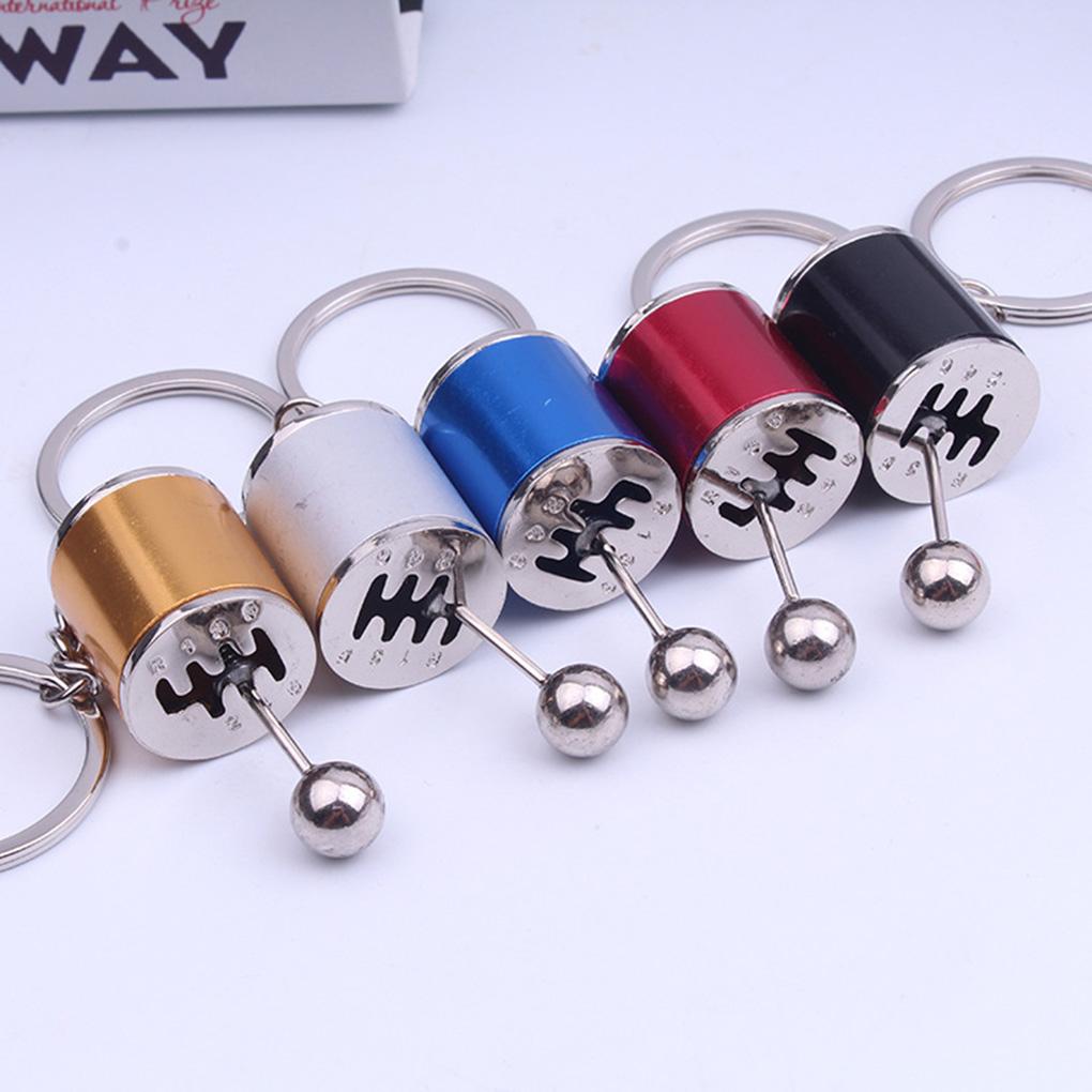 Key Chain Keychain Gearshift Knob Keyring Modified Polishing Practicing Replacement Decoration Driving Gearbox Gear Part