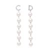 Chic INS Style Pearl Earrings & Geometric Pendant Necklace Bracelet Ring Set