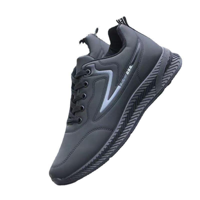 2025 neue Lederschuhe Mode Business Casual Schuhe Mittelalterliche und ältere Schuhe flacher Absatz Low-Top weiche Sohle bequeme weiche Sohle Lederschuhe