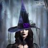 Witch Hat, Unique Flower Decorated for Fashion Enthusiasts, Suitable For Halloween Costume Cosplay Party