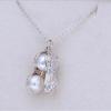 Simple Creative Fashion Style Necklace Peanut Pendant Necklace Jewelry Clear Pearl Necklace for Women Accessories Gifts Decor
