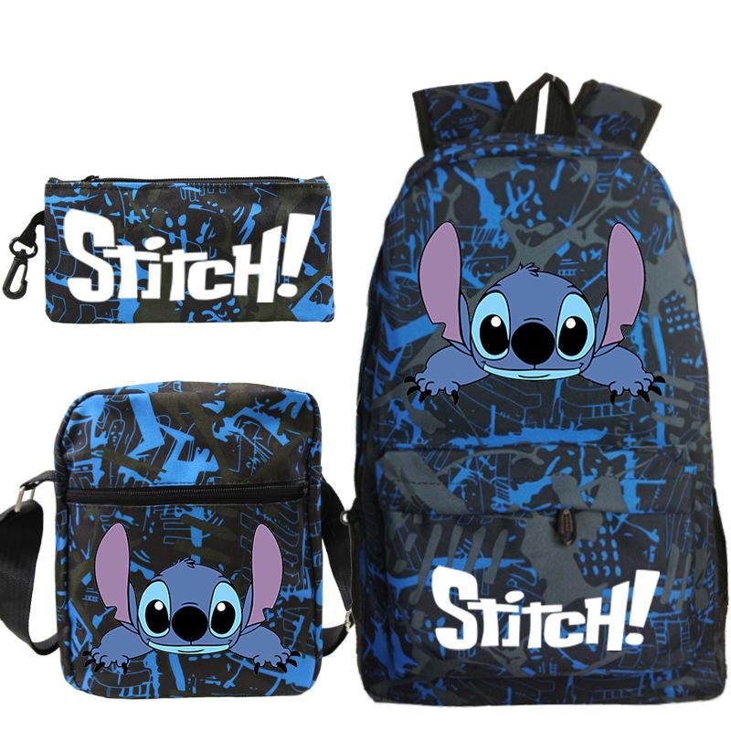 Children'S Backpack Cartoon Printed Schoolbag Shoulder Bag Pencil Case Set