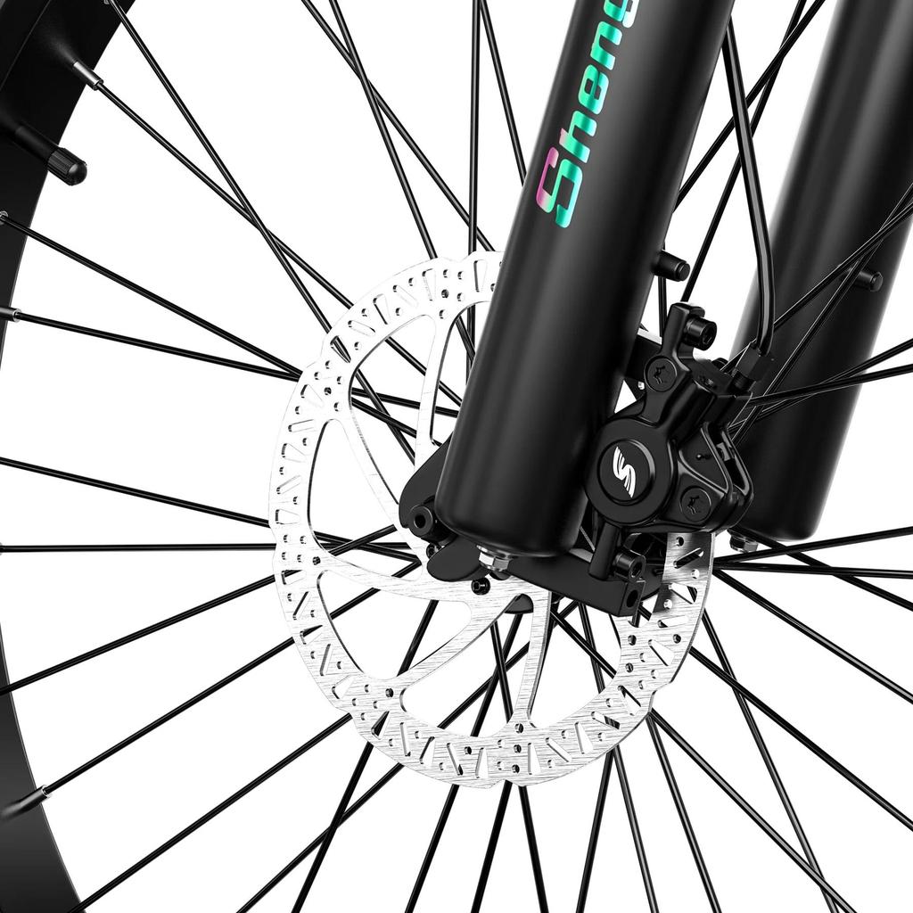 Shengmilo MX06 Electric Dirt Bike 1000W(Peak), 48V17.5Ah, Up To 42km/h, Front Suspension, Dual Disc Brakes, 26" Fat Tire E-Mountain Bike