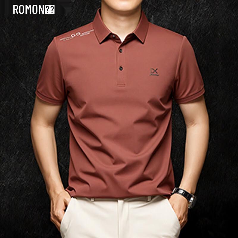 ROMON Men s Short Sleeve Polo Shirt XL
