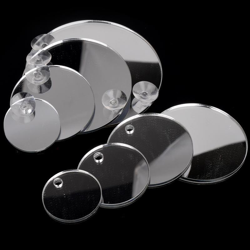 Aquarium Acrylic Betta Training Mirror Fish Tank Floating Mirror for Fish Betta Flowerhorn Cichlid Training Fish Tank Ornaments