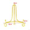 Adjustable Iron Display Stand for Showcasing Plates and Artwork