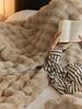Tuscany Faux Rex Rabbit Bubble Fleece A-Class Double-Sided Office Nap Blanket